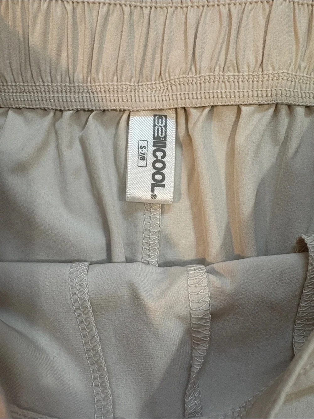 Beige Girls Skort Shorts